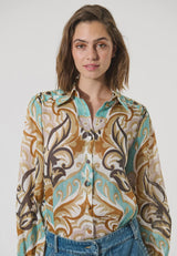 SiomaDea Balloon Sleeve Shirt