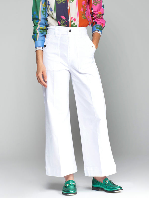 Wide Leg Pant-White