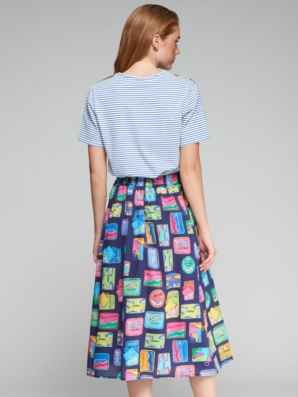 Print Sardinas skirt