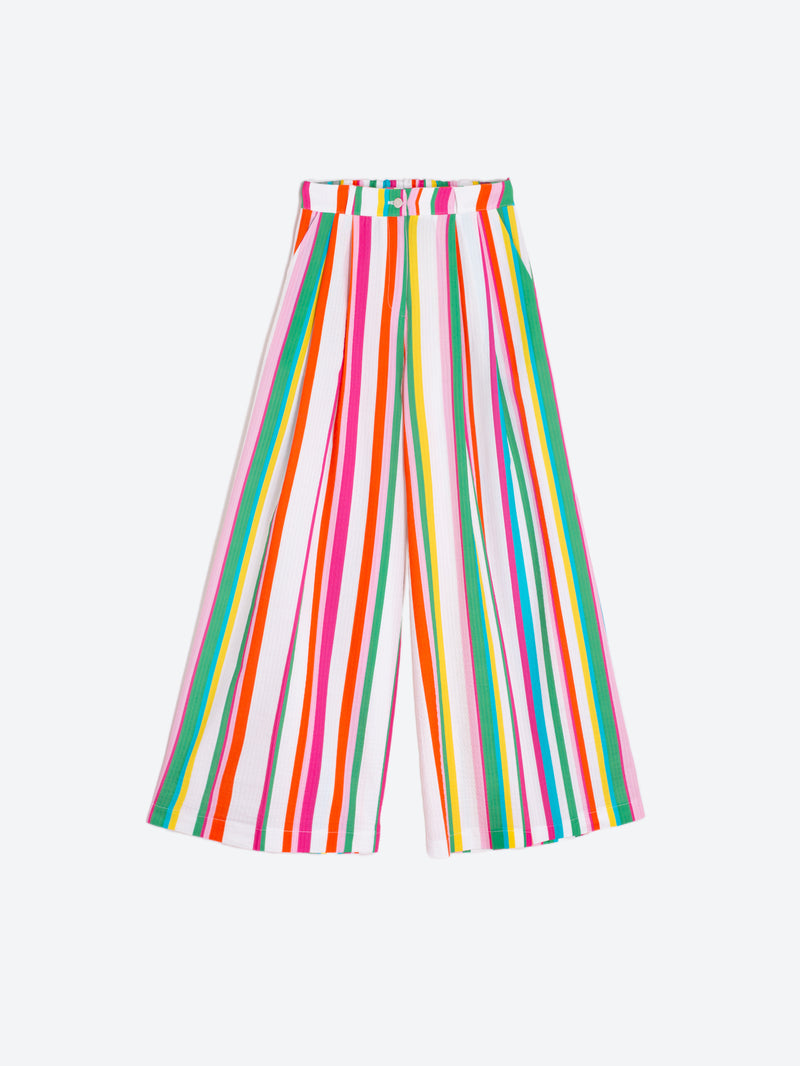 Stripe Wide Trousers