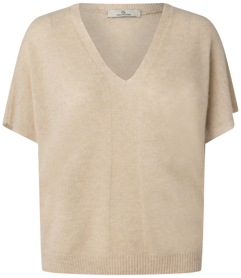 My Cashmere Top-Sand