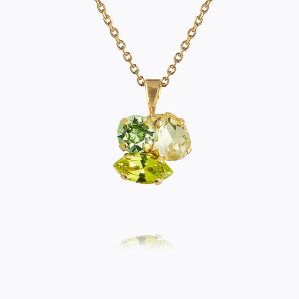 Ana Gold Necklace-Lime combo