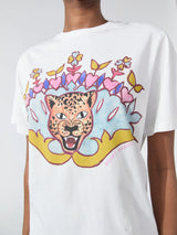 Enchanted Leopard Dylan Tee - White