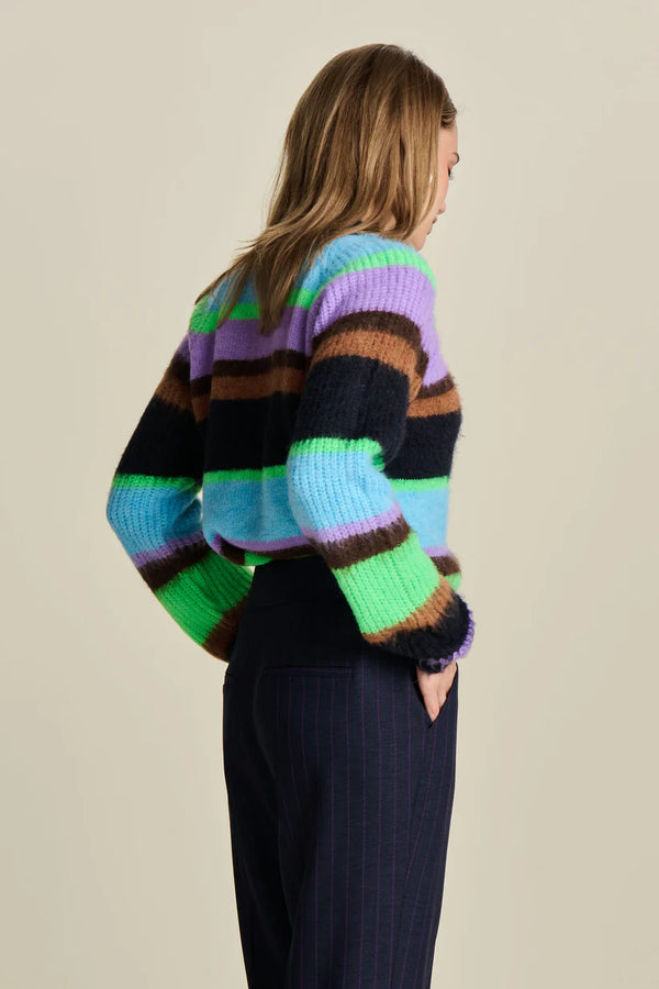 Brushed Striped Pullover