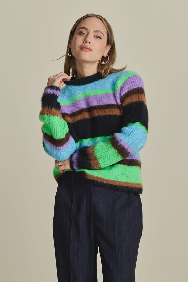 Brushed Striped Pullover