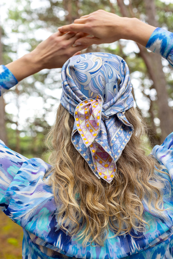 Sally square Silk twill Scarf