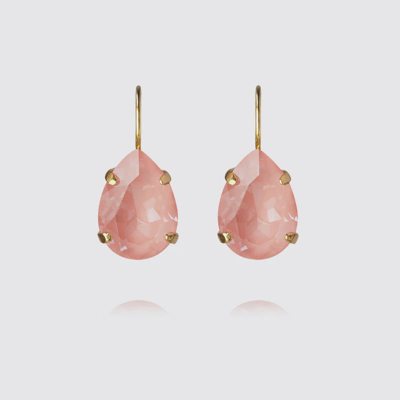 Mini drop clasp earring-Flamingo ignite