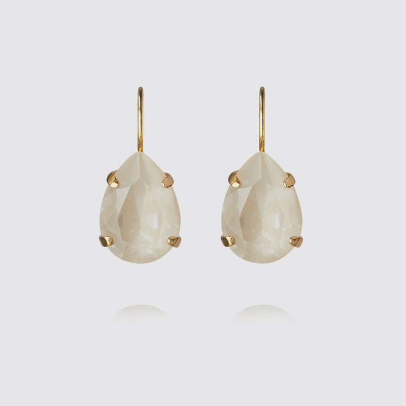 Mini drop clasp earring -Linen ignite