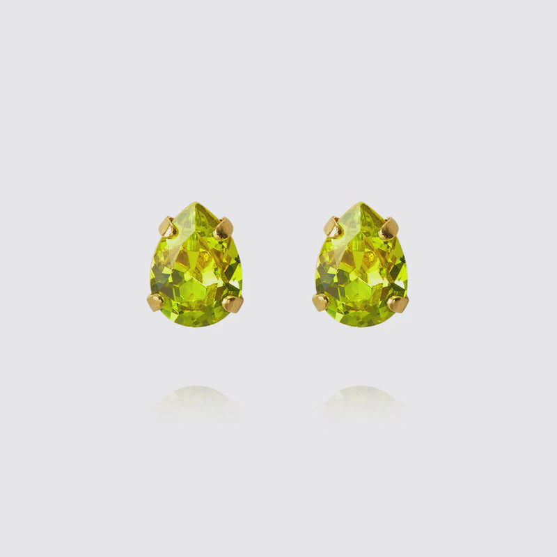 Superpetite drop earring-Citrus Green