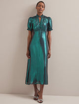 Irina metallic maxi dress