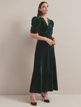 D679-Ophelia velvet bias maxi drs-G