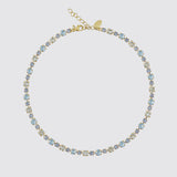 Calanthe Gold Necklace - Sky Combo