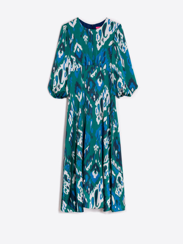 Flor Ikat print Dress