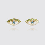 Petite Greek Eye earrings